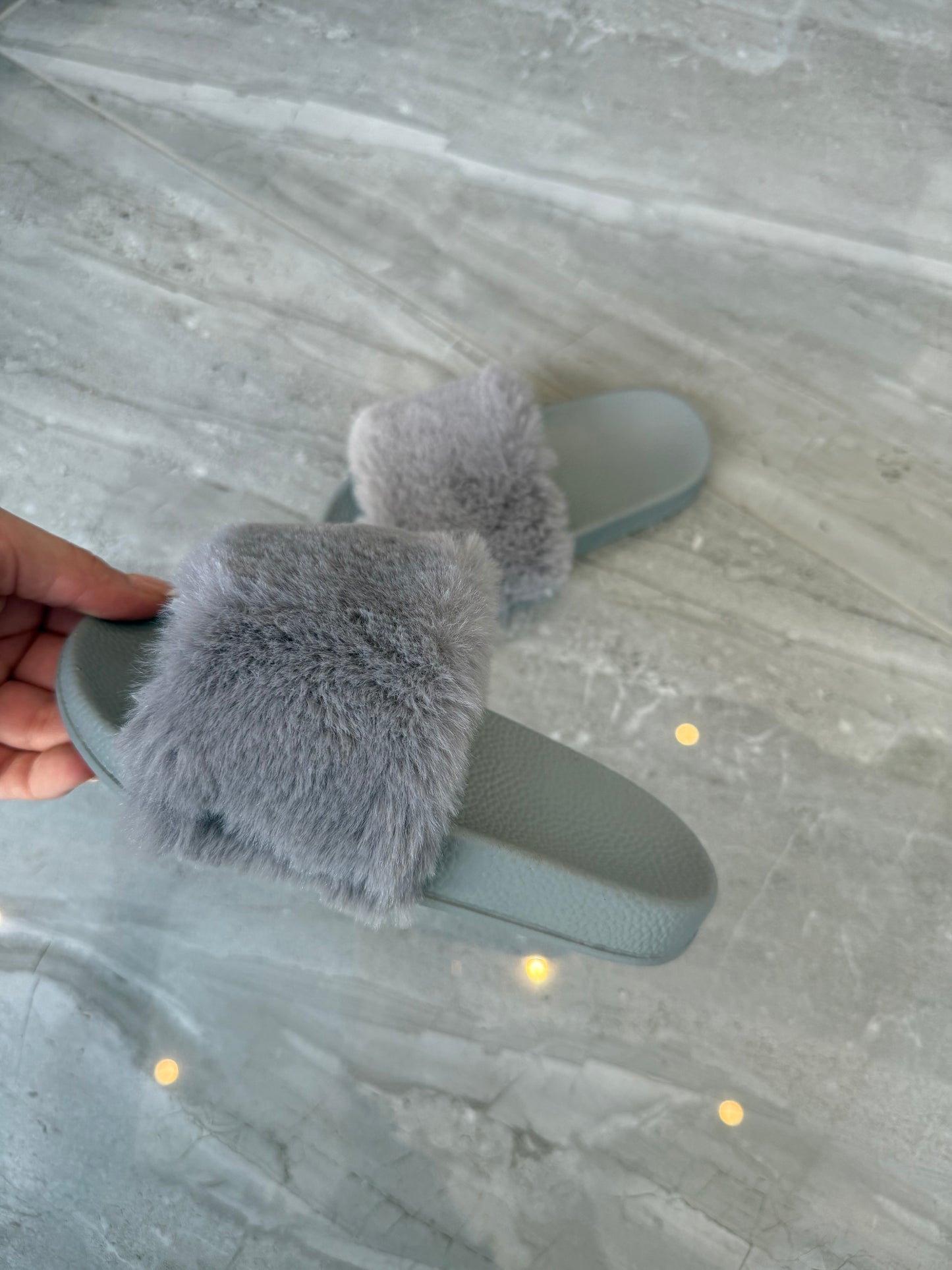 Little girls fur slider