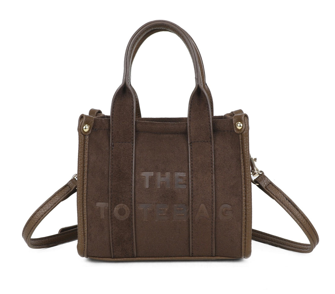 Mini Dinky Faux Suede Tote Bag