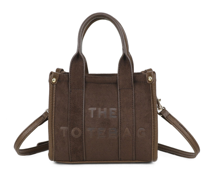 Mini Dinky Faux Suede Tote Bag
