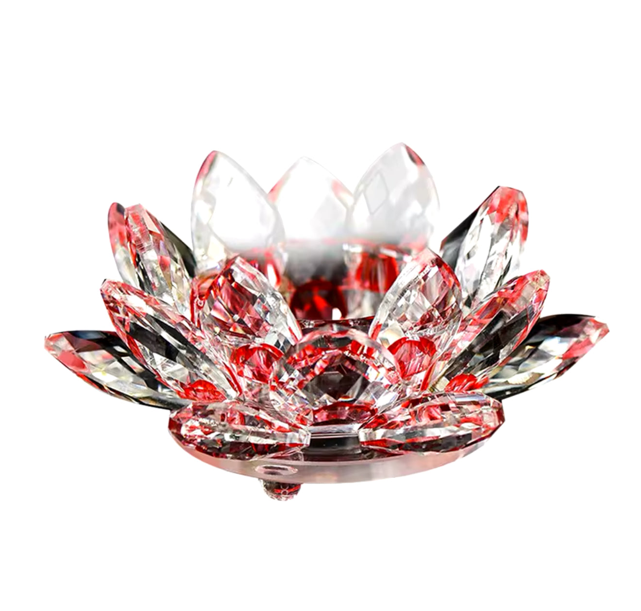 Crystal lotus flower figurine