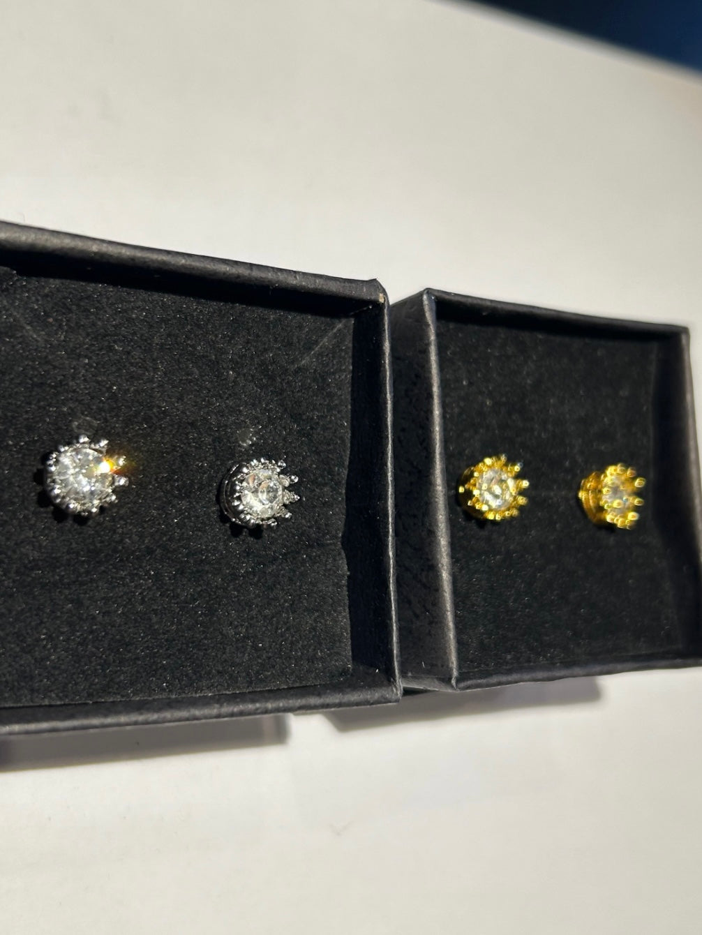 Crown studded earrings