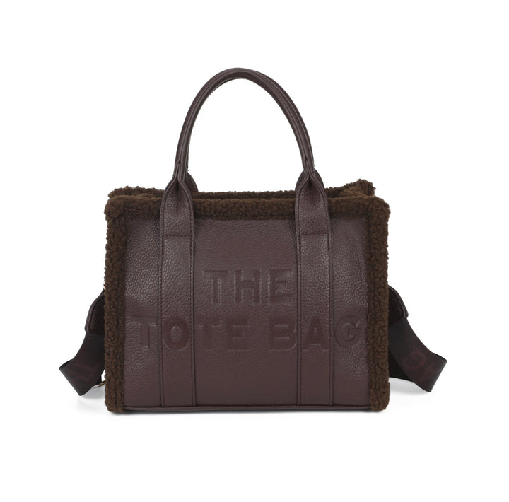 Small Fuzzy Edge Tote Bag
