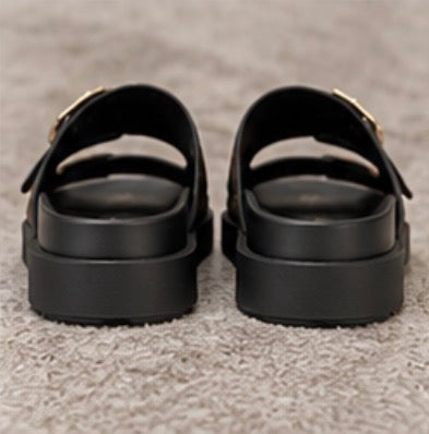 Monogram Double Buckle Sandals