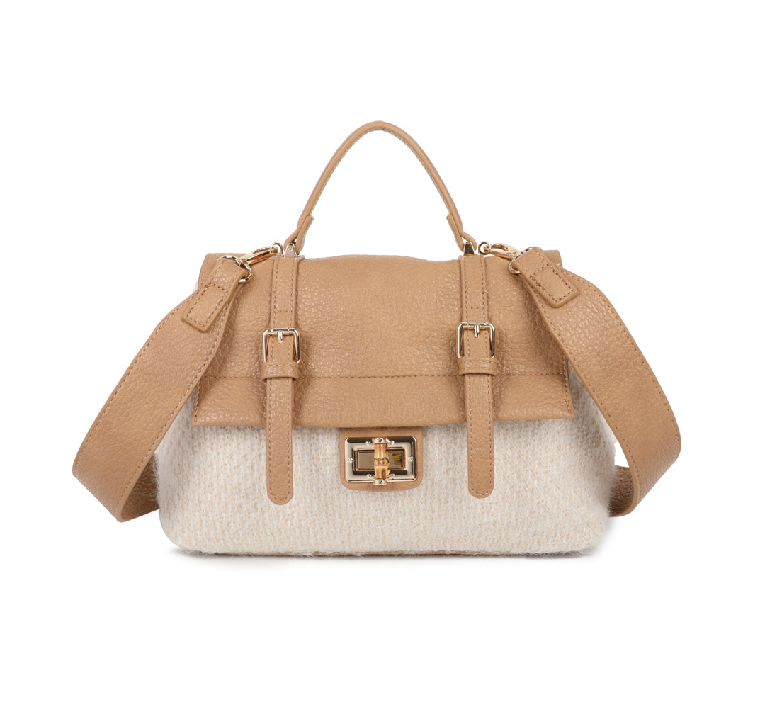 Tweed Satchel Crossbody Bag