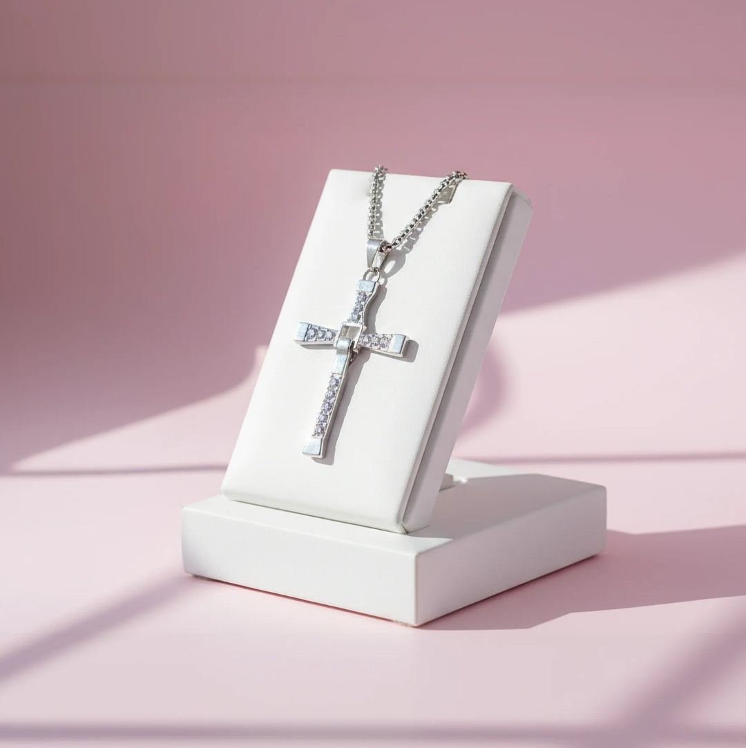 Large cross shaped pendant