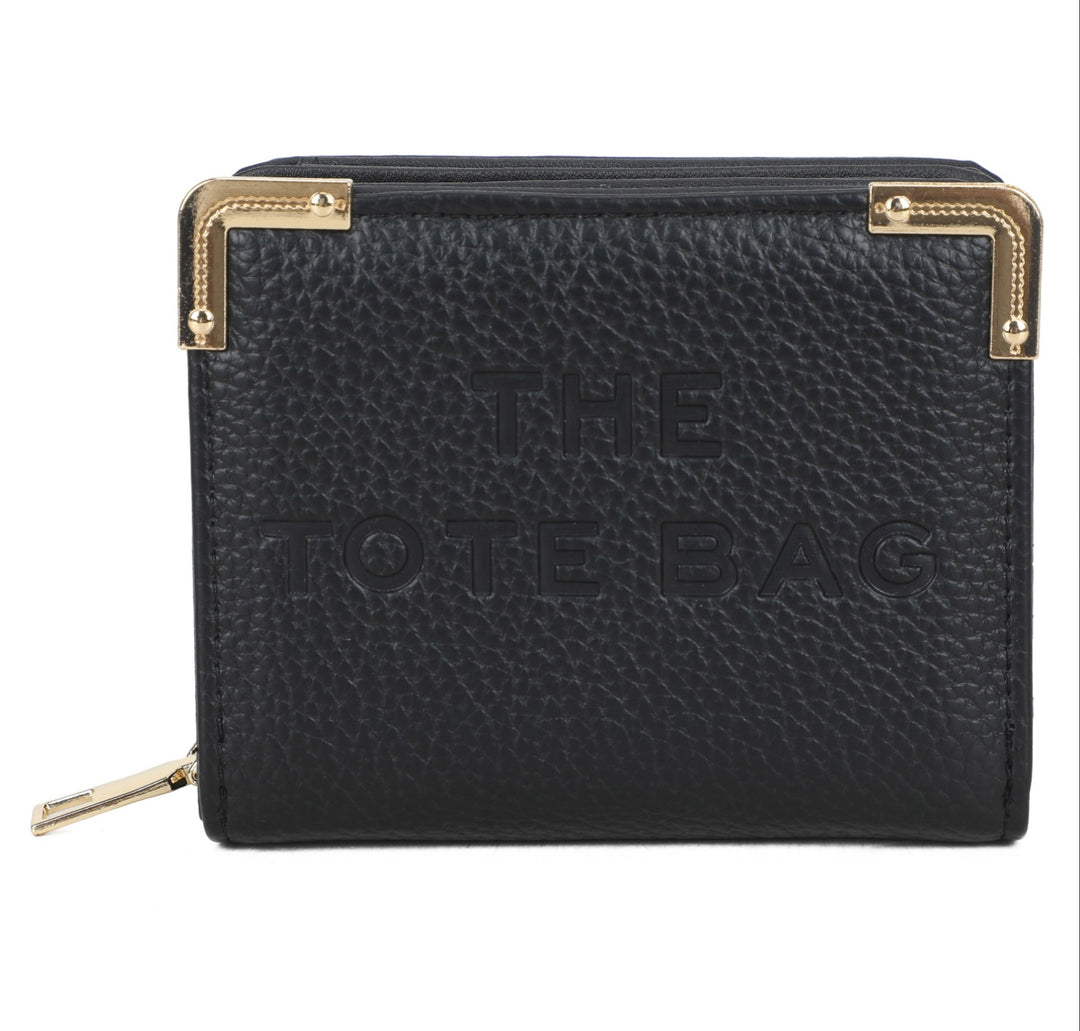 RFID Small Purse with Metal Corner Detail - The Tote Bag Purse