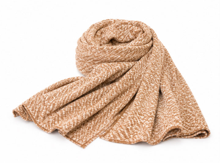 The Willow Beige Textured Scarf