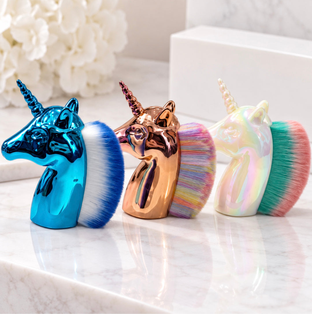 Unicorn Dust Brush | Soft Makeup &amp; Nail Brush