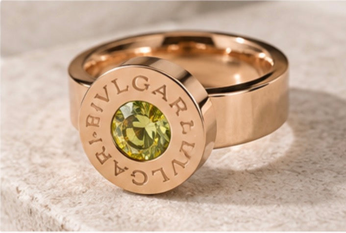 Interchangeable Crystal Statement Ring