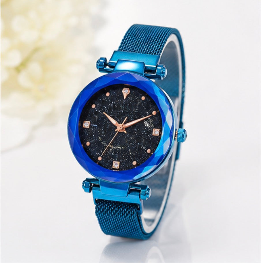 Sparkle Dial Mesh Strap Watch – Multiple Colours