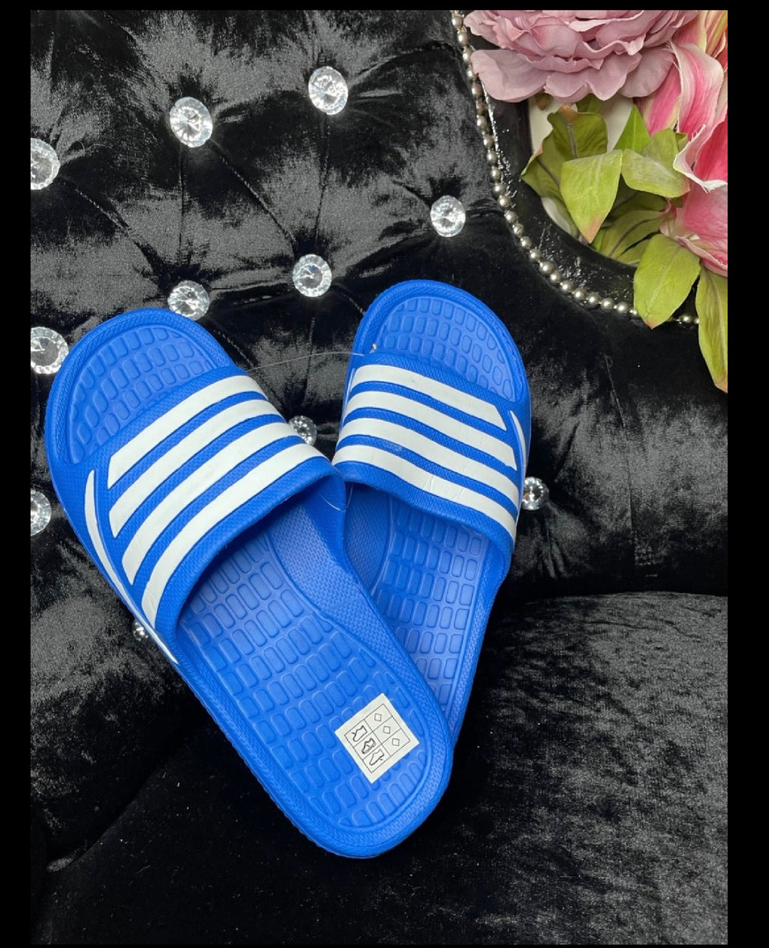 Men’s Striped Slide Sandals – Lightweight Cushioned Sliders for Everyday Wear