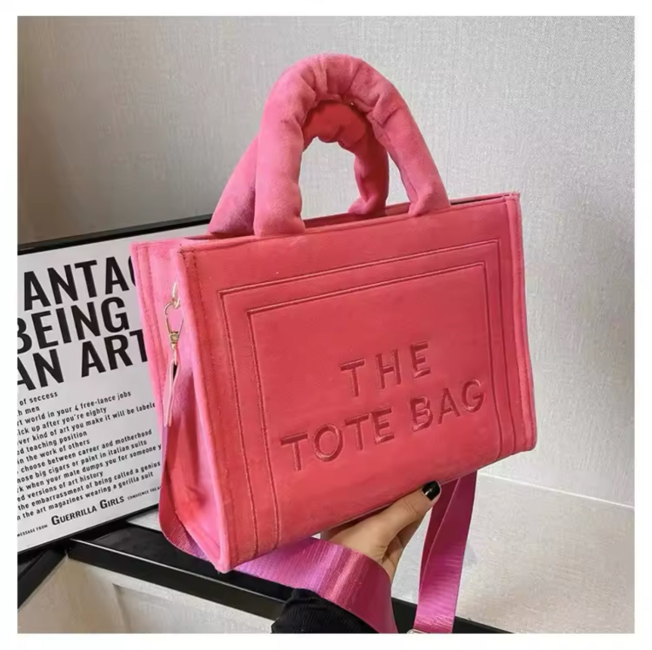 Pink Tote Bag