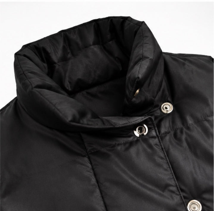 Longline Padded Belted Gilet