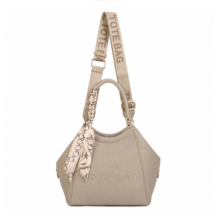 Large Scarf Detail Tote Bag
