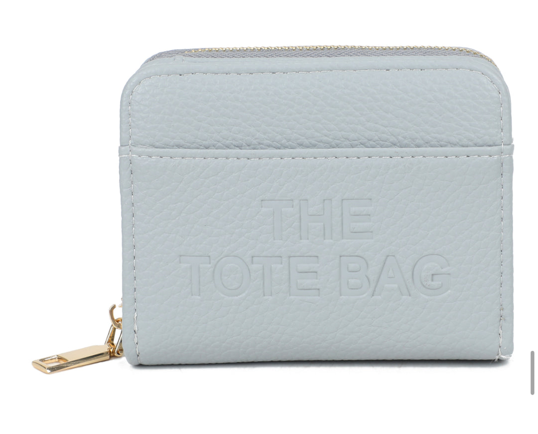 Grey wallet purse  with &