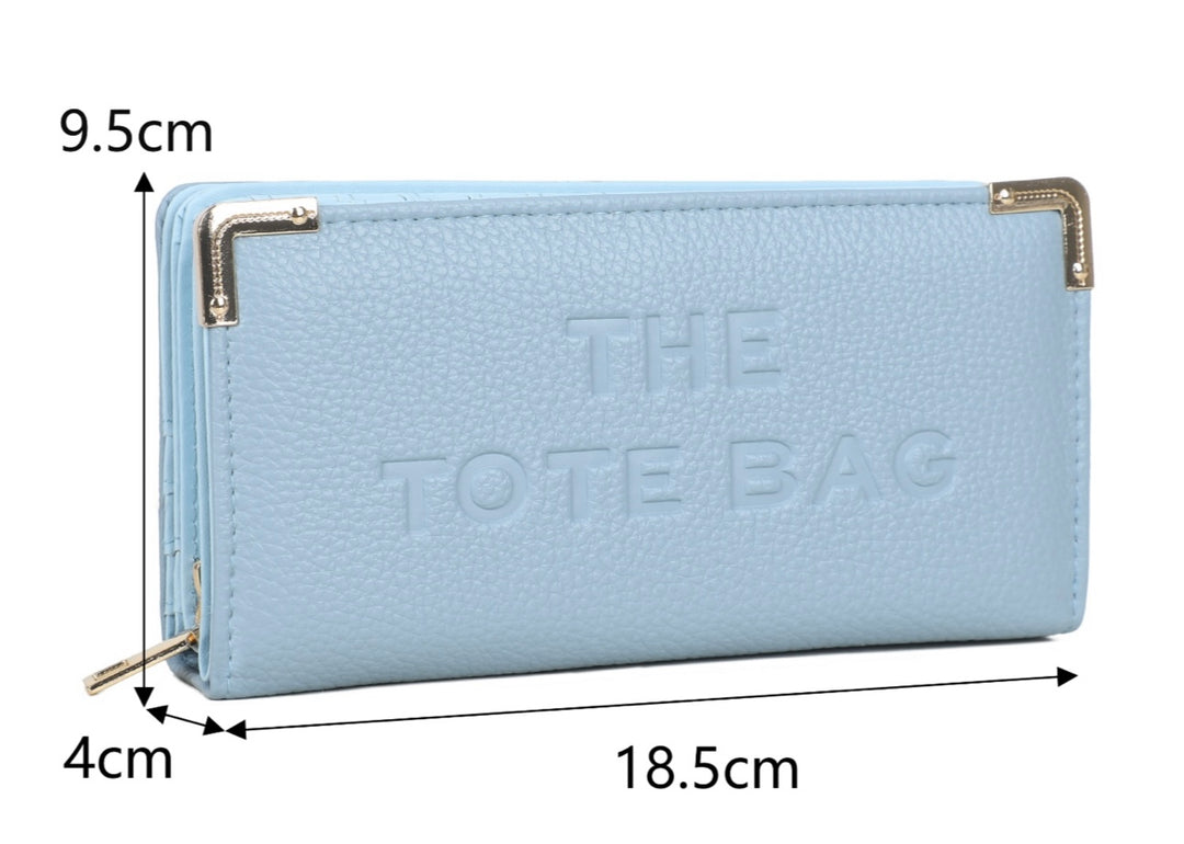 Large RFID Purse with Metal Corner Detail - The Tote Purse
