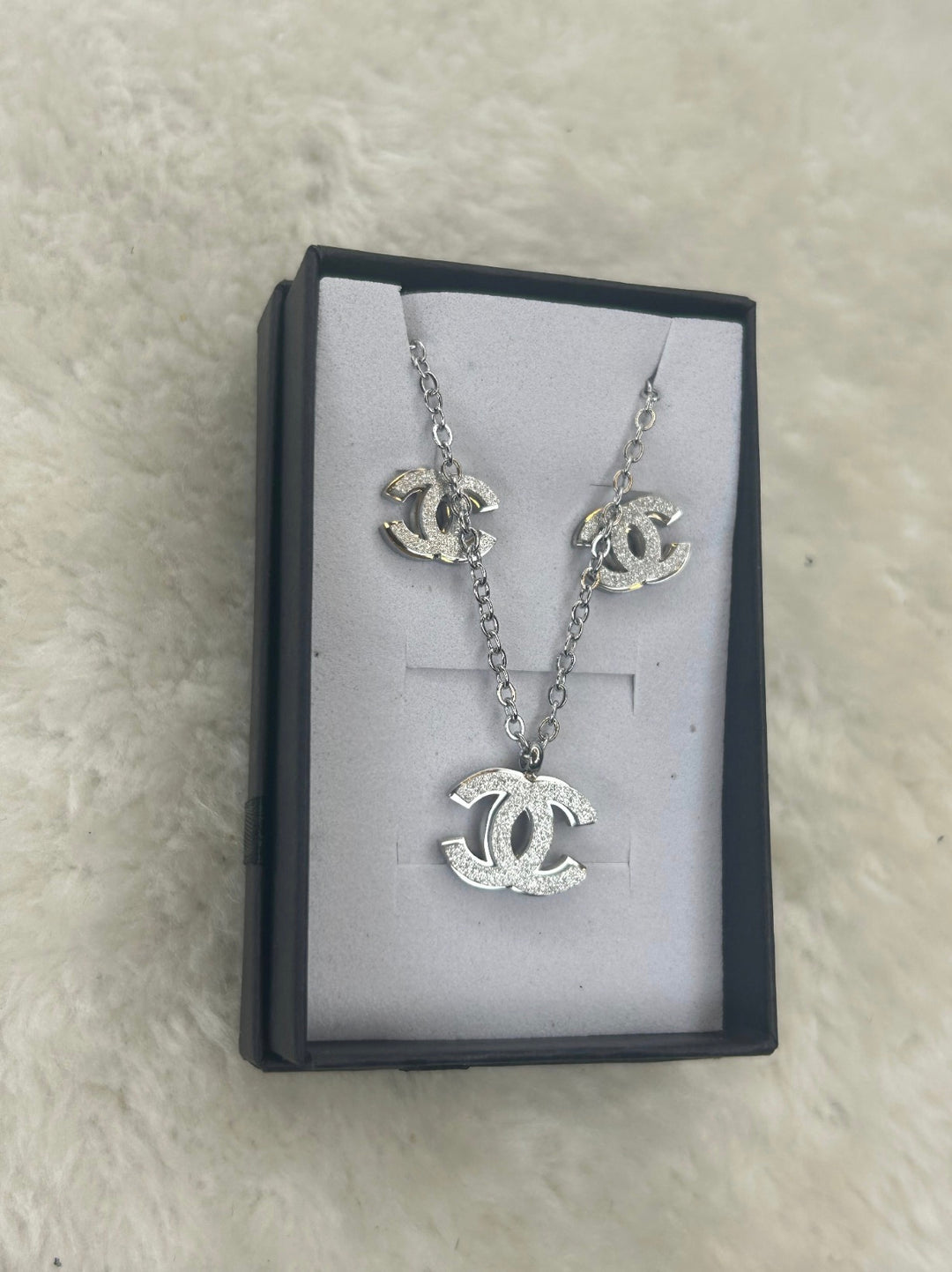 Silver Letter Jewellery Set