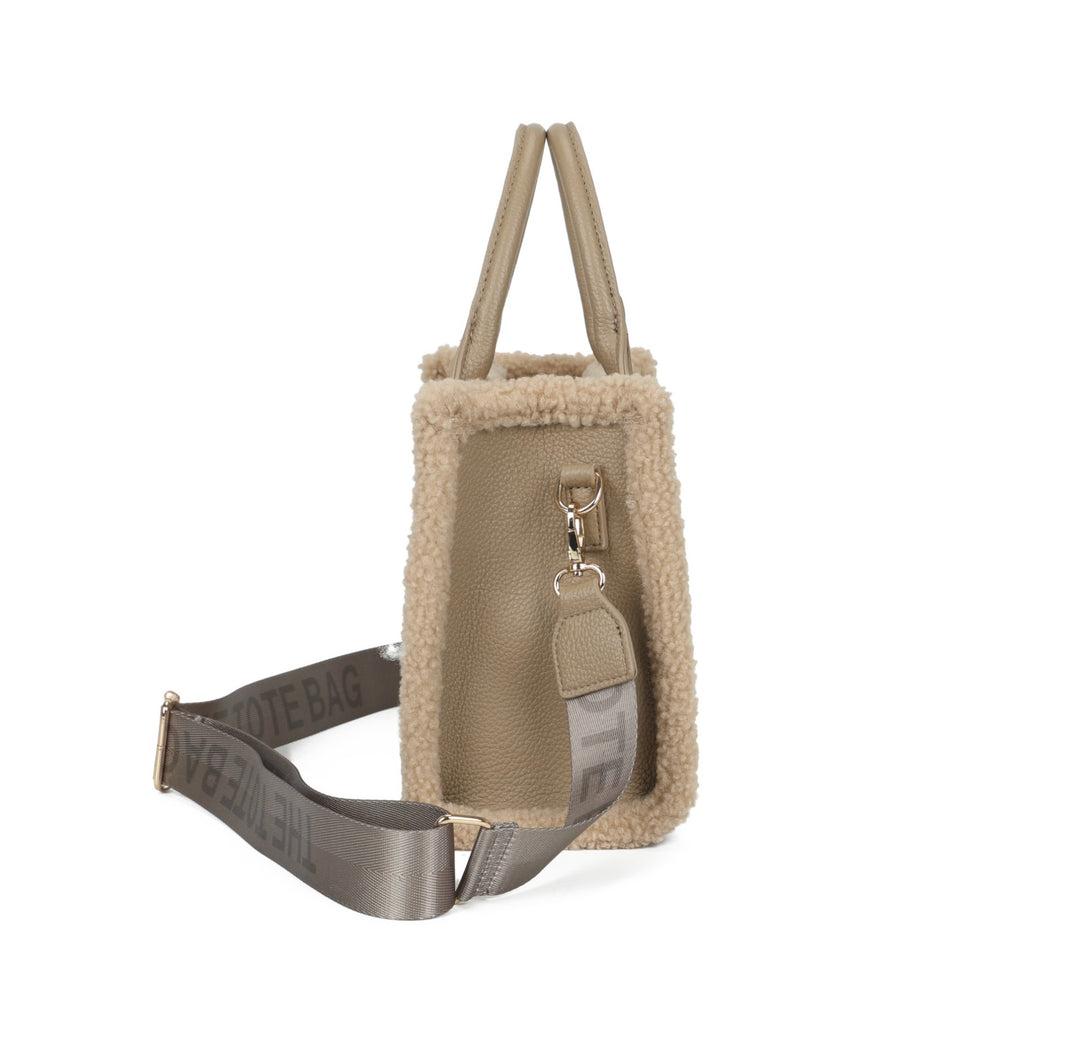 Small Fuzzy Edge Tote Bag