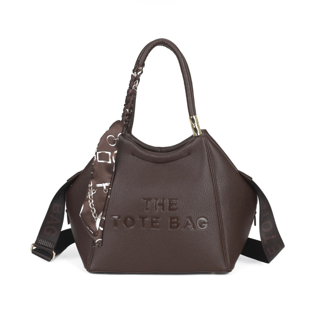 Large Scarf Detail Tote Bag