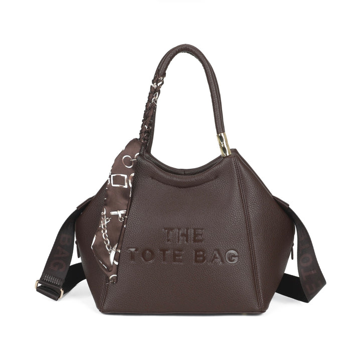 Large Scarf Detail Tote Bag