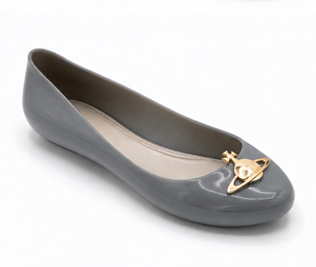 Planet Charm Jelly Ballet Pumps – Women’s Lightweight Slip-On Flats