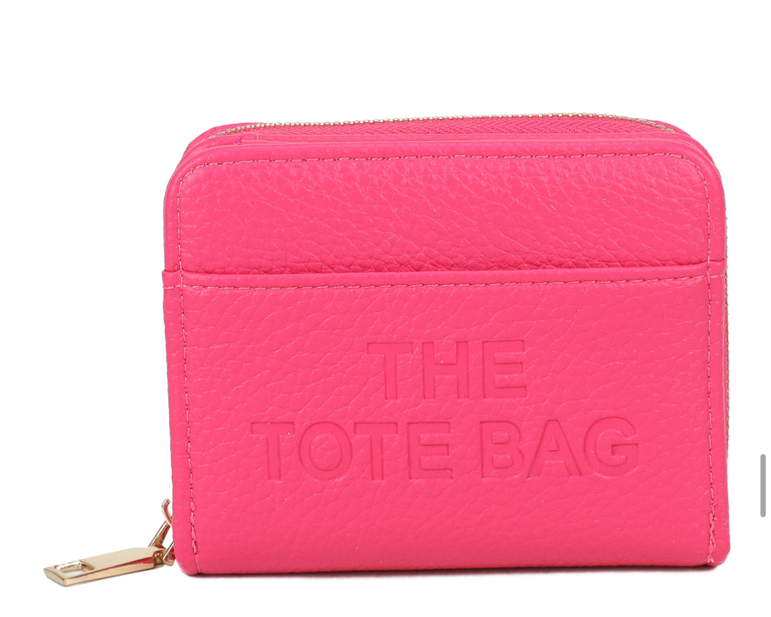 Pink wallet with &