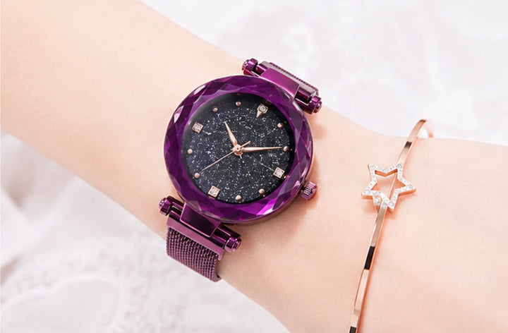 Sparkle Dial Mesh Strap Watch – Multiple Colours