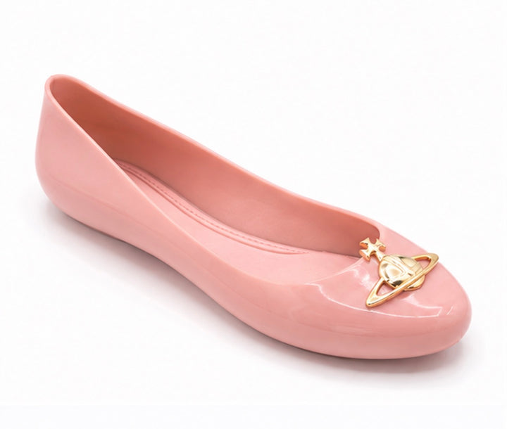 Planet Charm Jelly Ballet Pumps – Women’s Lightweight Slip-On Flats