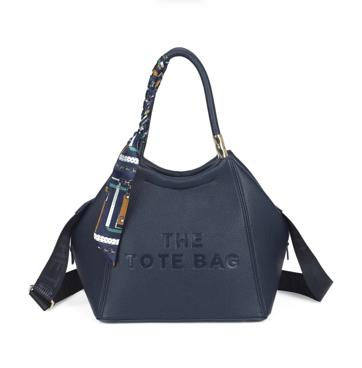 Large Scarf Detail Tote Bag