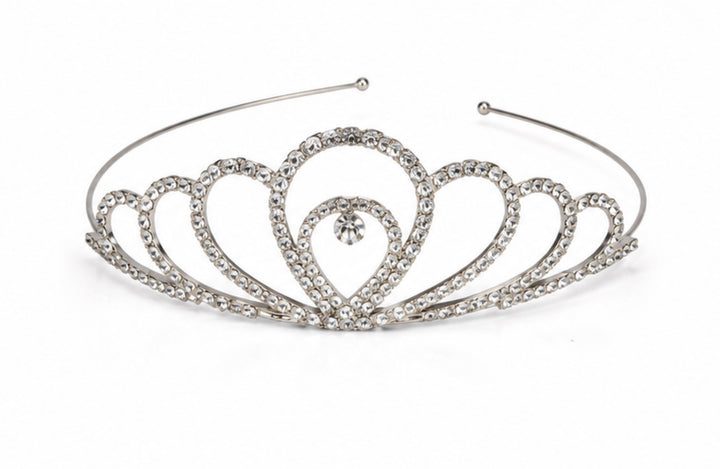 Silver Crystal Princess Tiara Headband