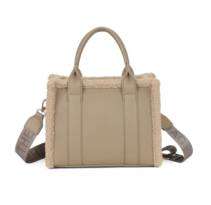Small Fuzzy Edge Tote Bag