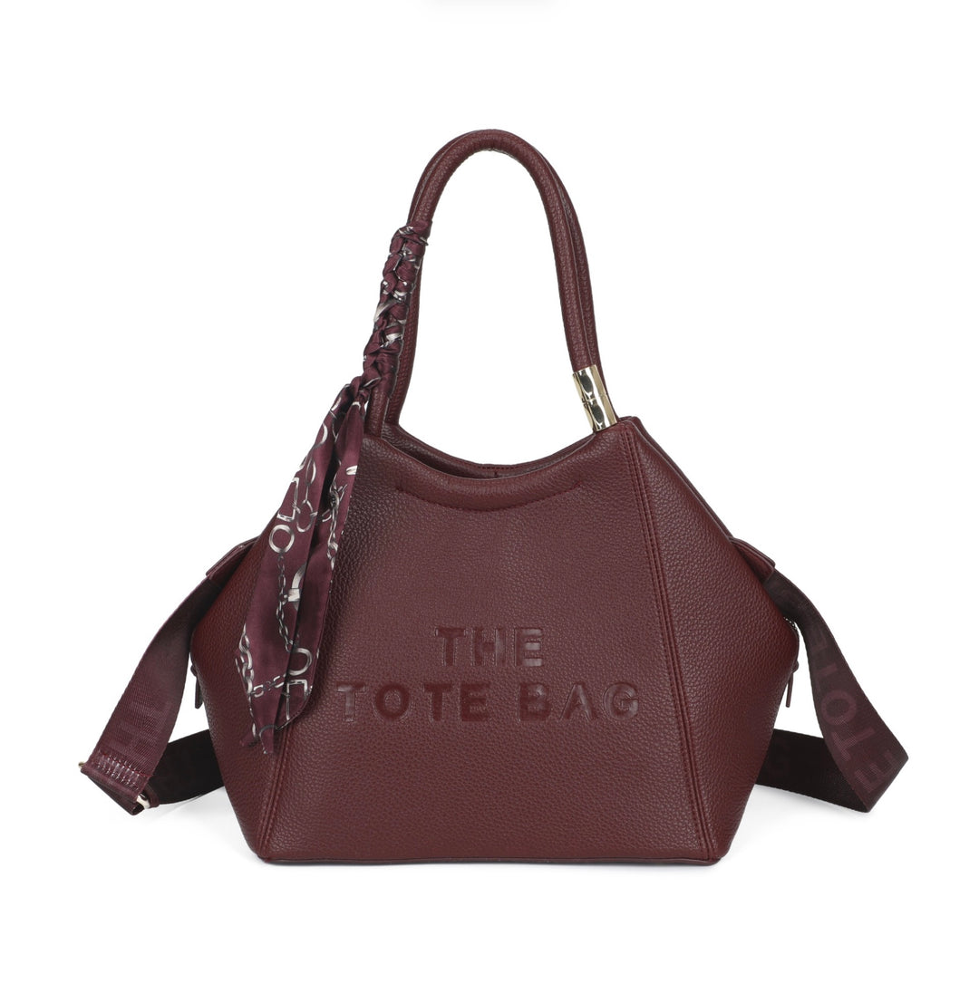 Large Scarf Detail Tote Bag