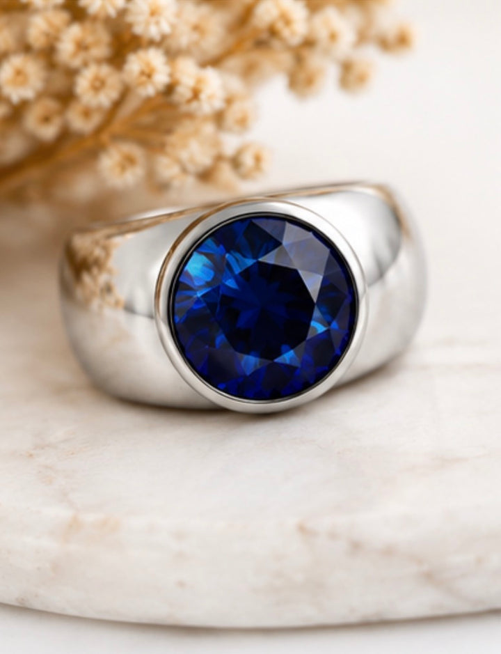 Chunky Statement Gemstone Ring – 4 Colours