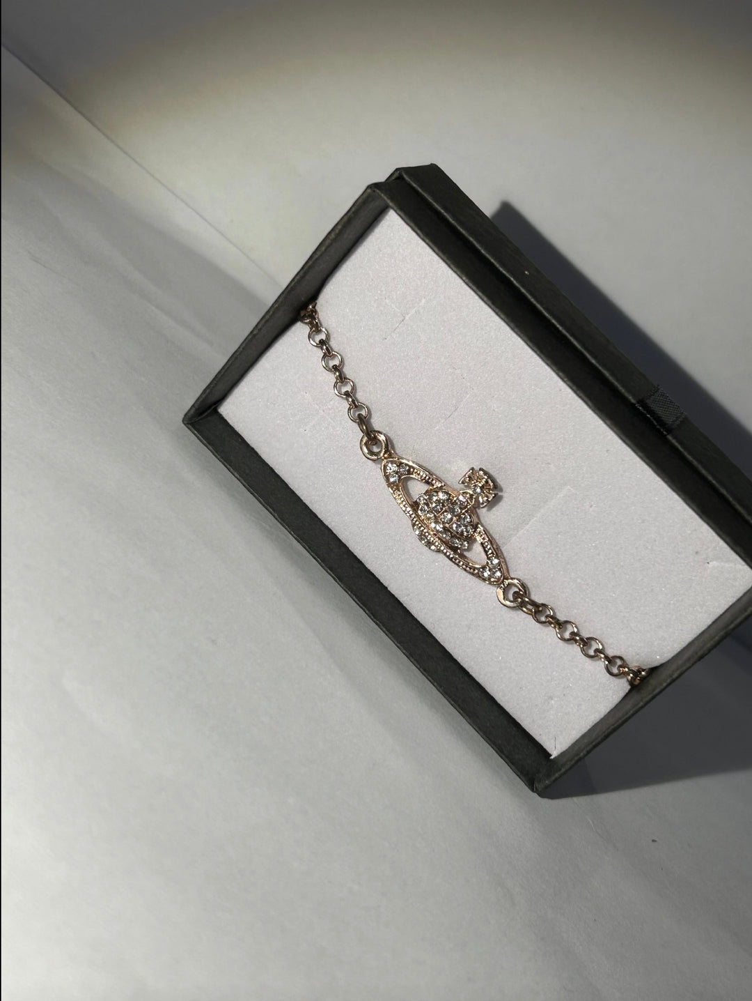 Rose gold planet bracelet