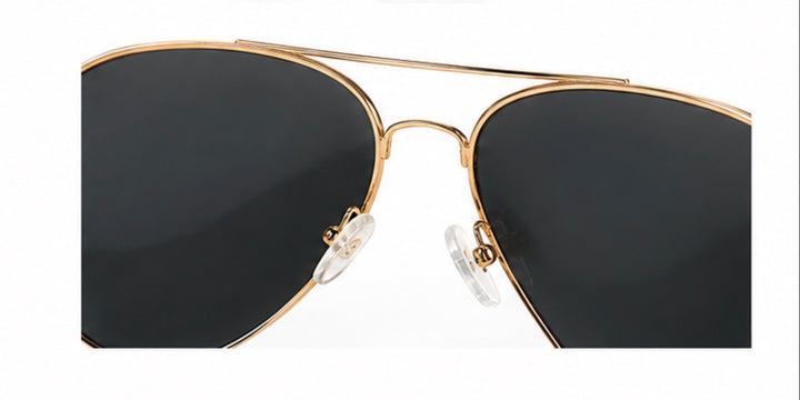 Classic Gold Aviator Sunglasses – Black Lenses