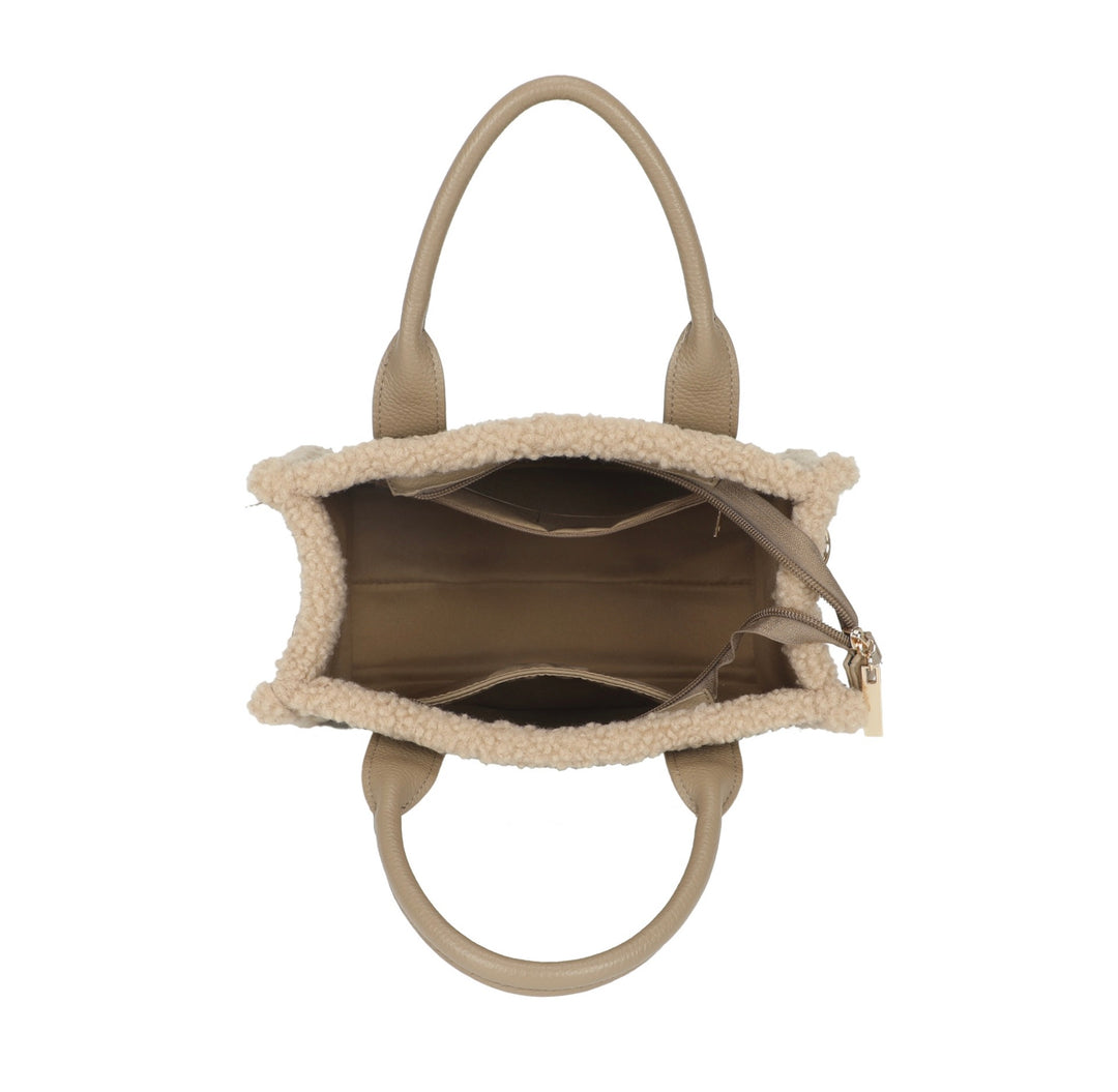 Small Fuzzy Edge Tote Bag