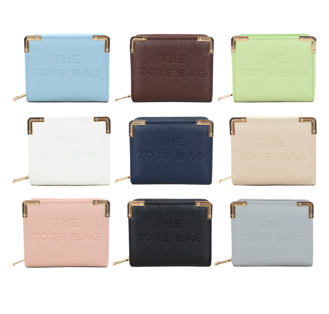 RFID Small Purse with Metal Corner Detail - The Tote Bag Purse