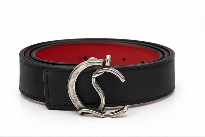 Black Statement Buckle Belt – Gold &amp; Silver Buckles