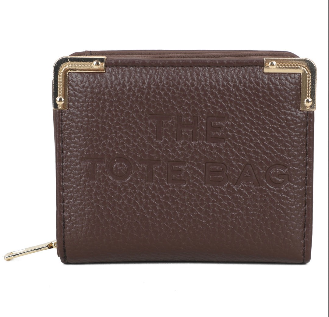 RFID Small Purse with Metal Corner Detail - The Tote Bag Purse