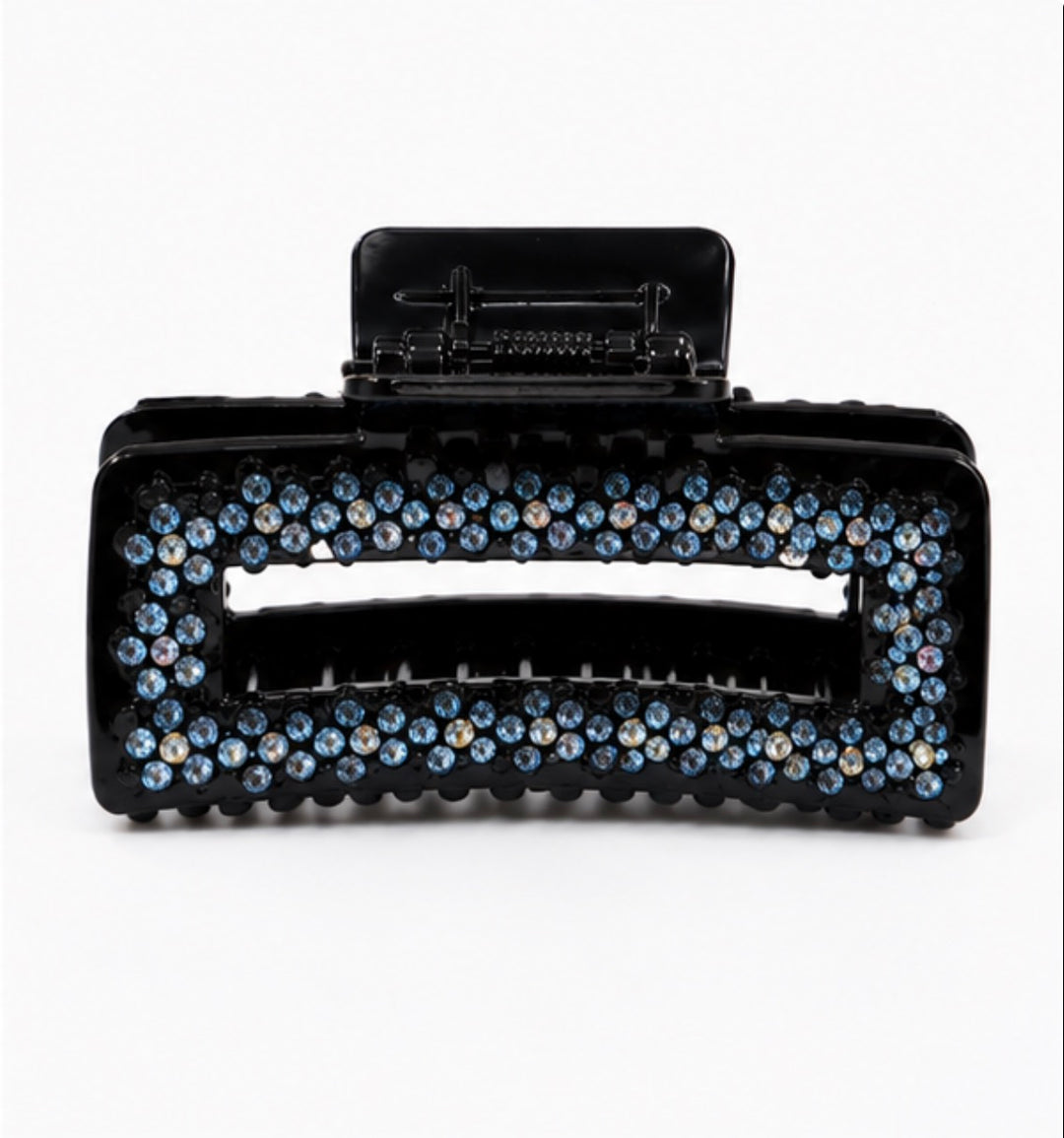 Rhinestone Rectangle Hair Claw Clip