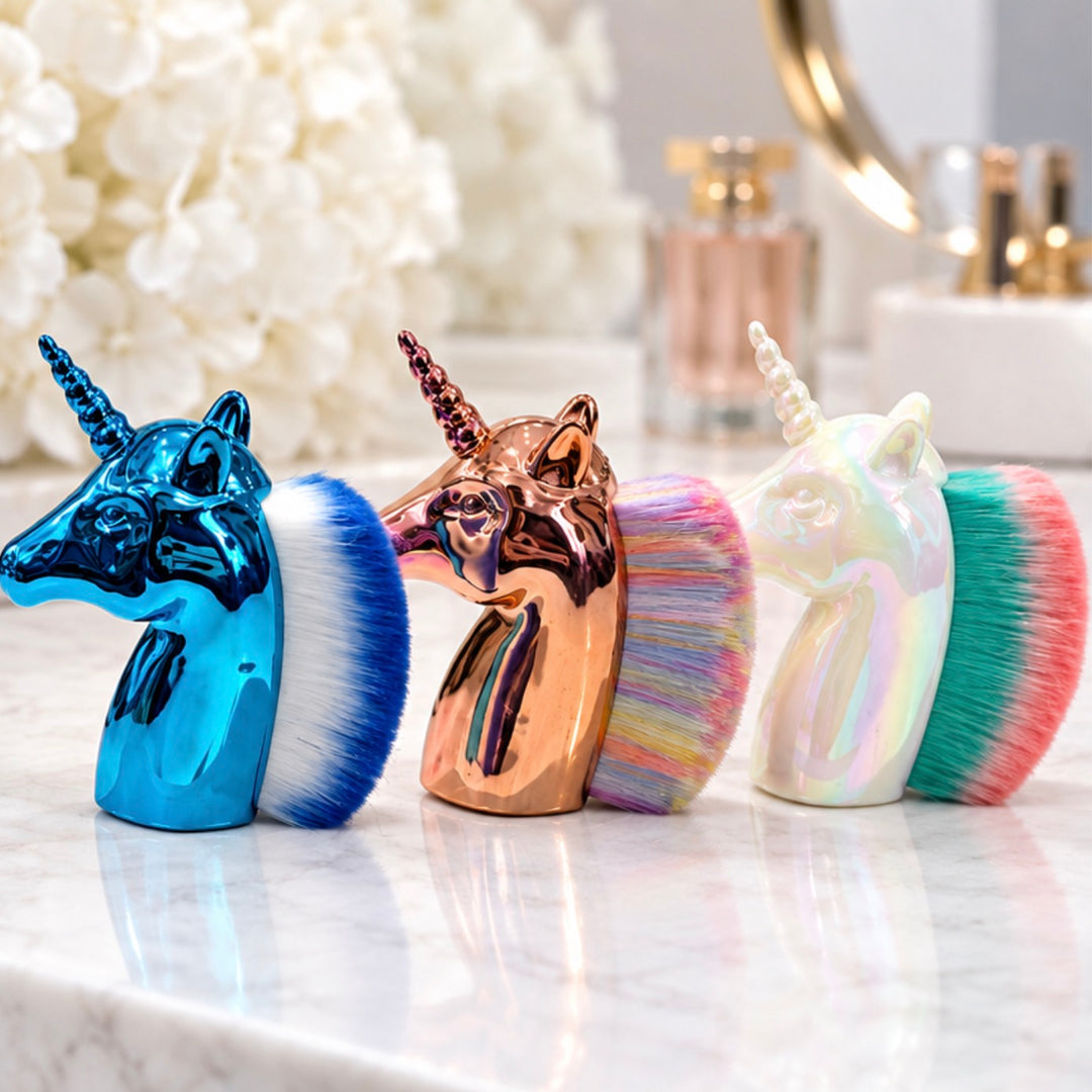Unicorn Dust Brush | Soft Makeup &amp; Nail Brush
