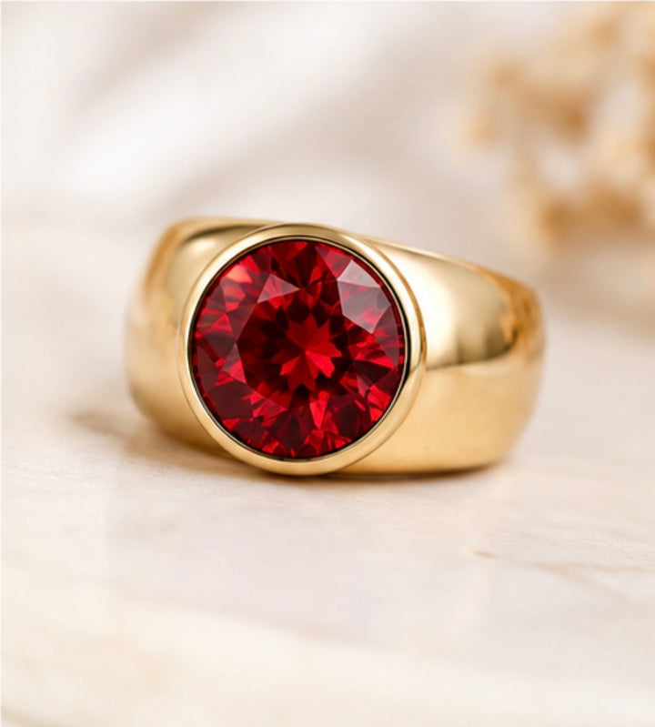 Chunky Statement Gemstone Ring – 4 Colours