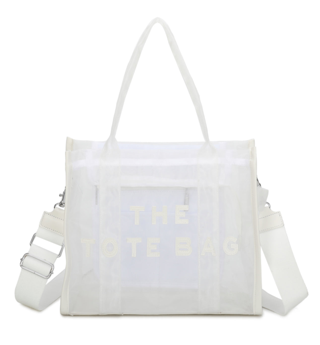 Opaque mesh tote bag