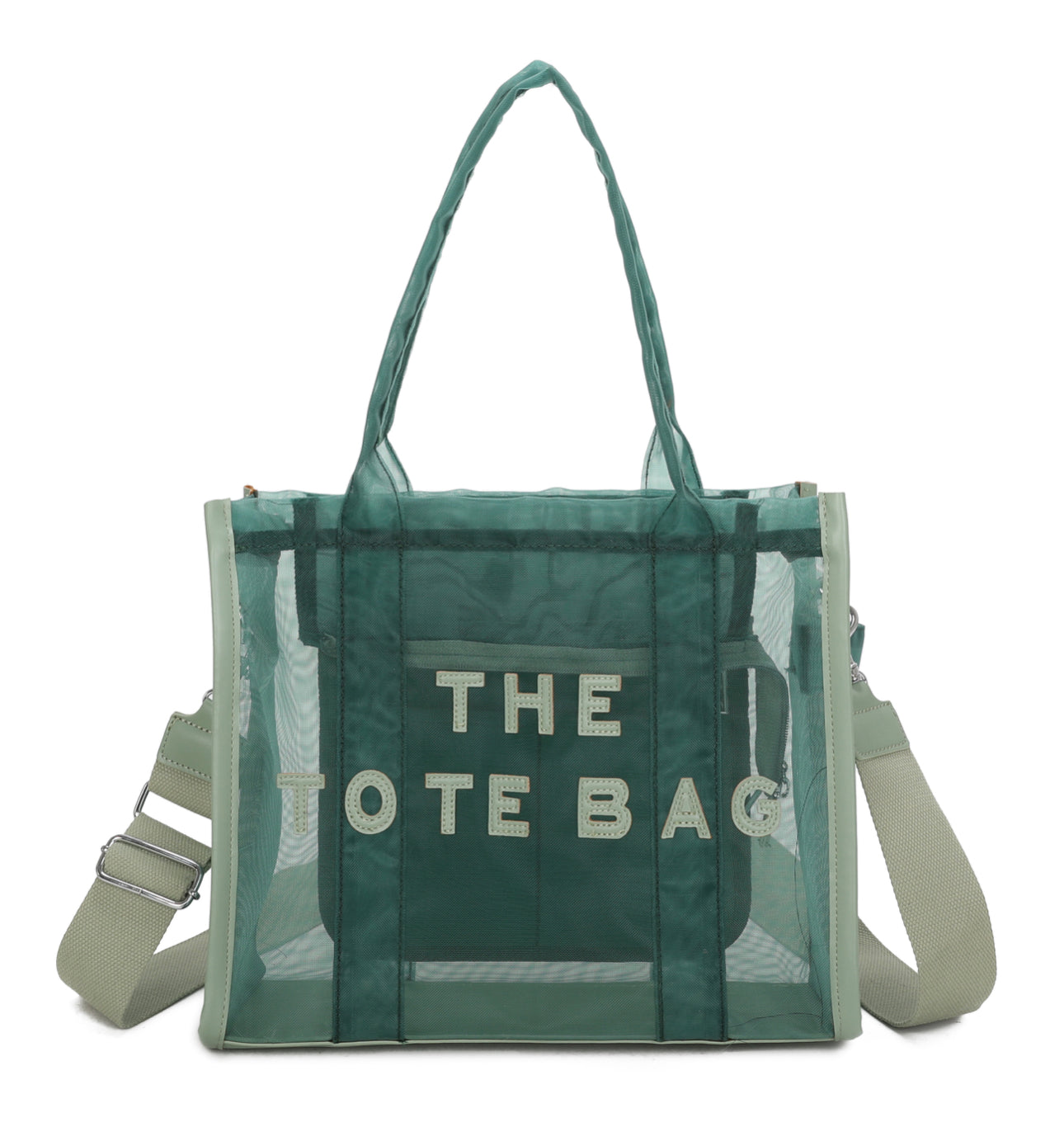 Opaque mesh tote bag