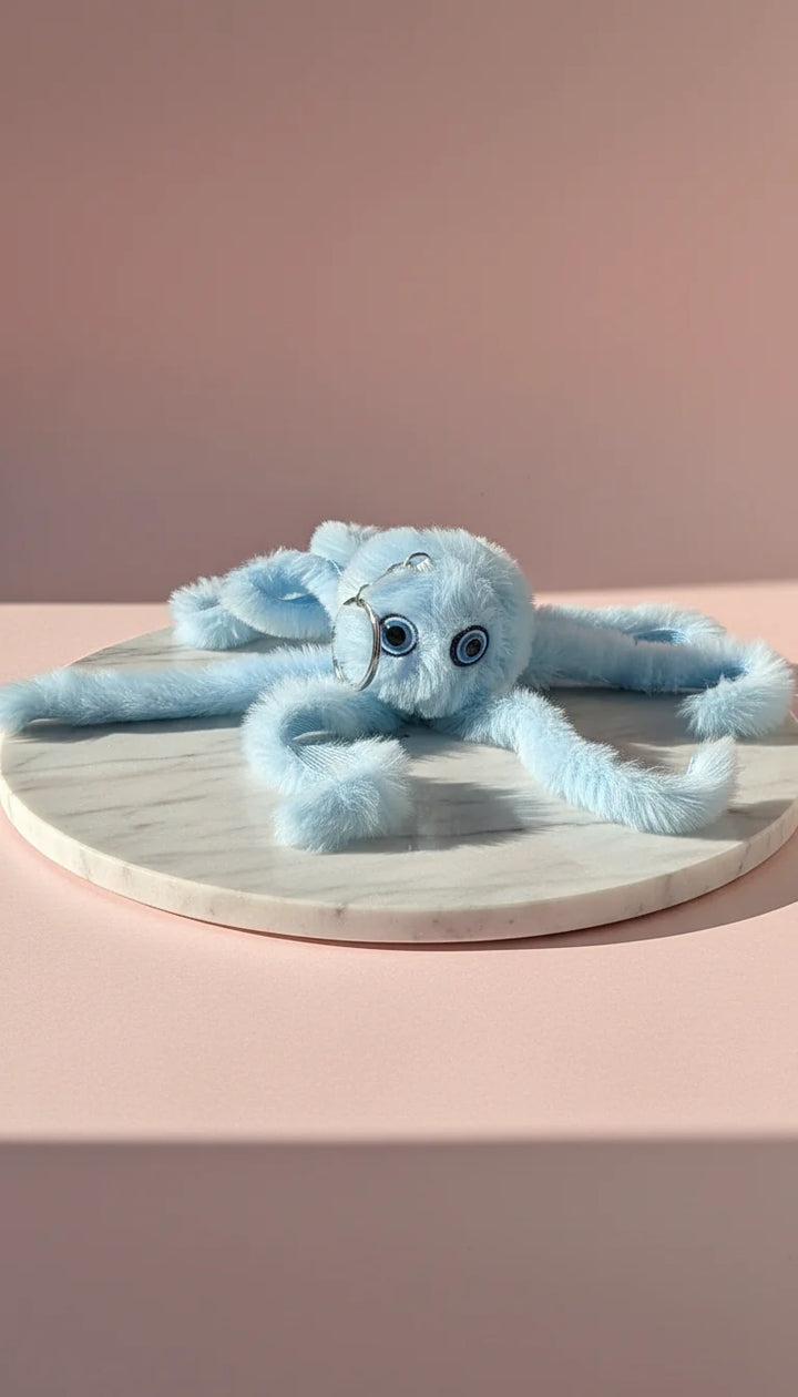Fluffy Octopus Key Ring &amp; Bag Charm