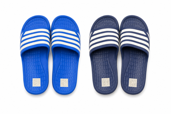 Men’s Striped Slide Sandals – Lightweight Cushioned Sliders for Everyday Wear