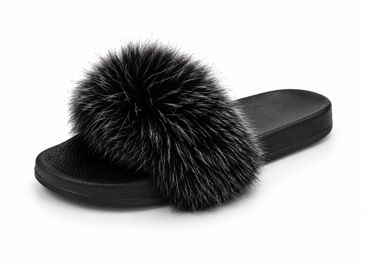 Women’s Luxury Faux Fur Slide Slippers