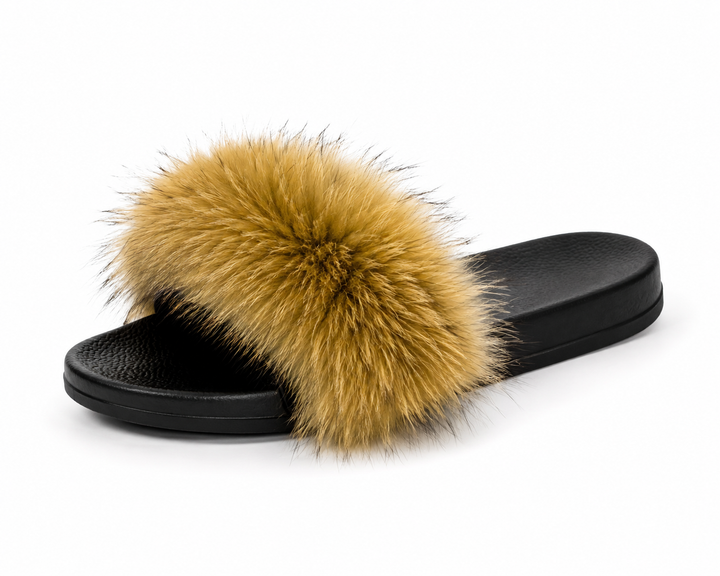 Women’s Luxury Faux Fur Slide Slippers