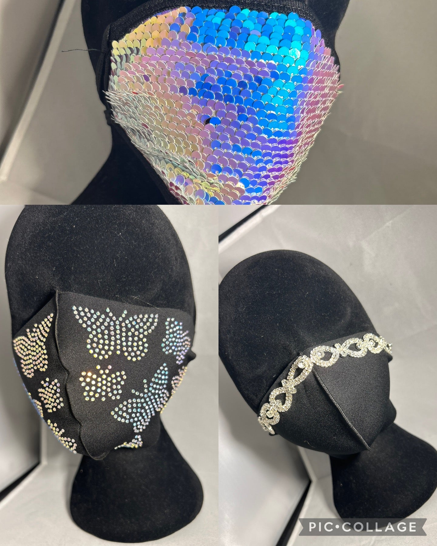 Bling face masks