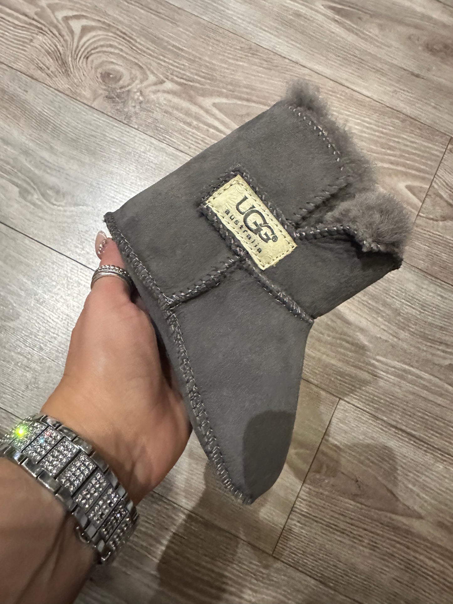 Baby winter boots in tan or grey